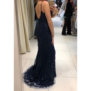 Beautiful Navy Blue Gown